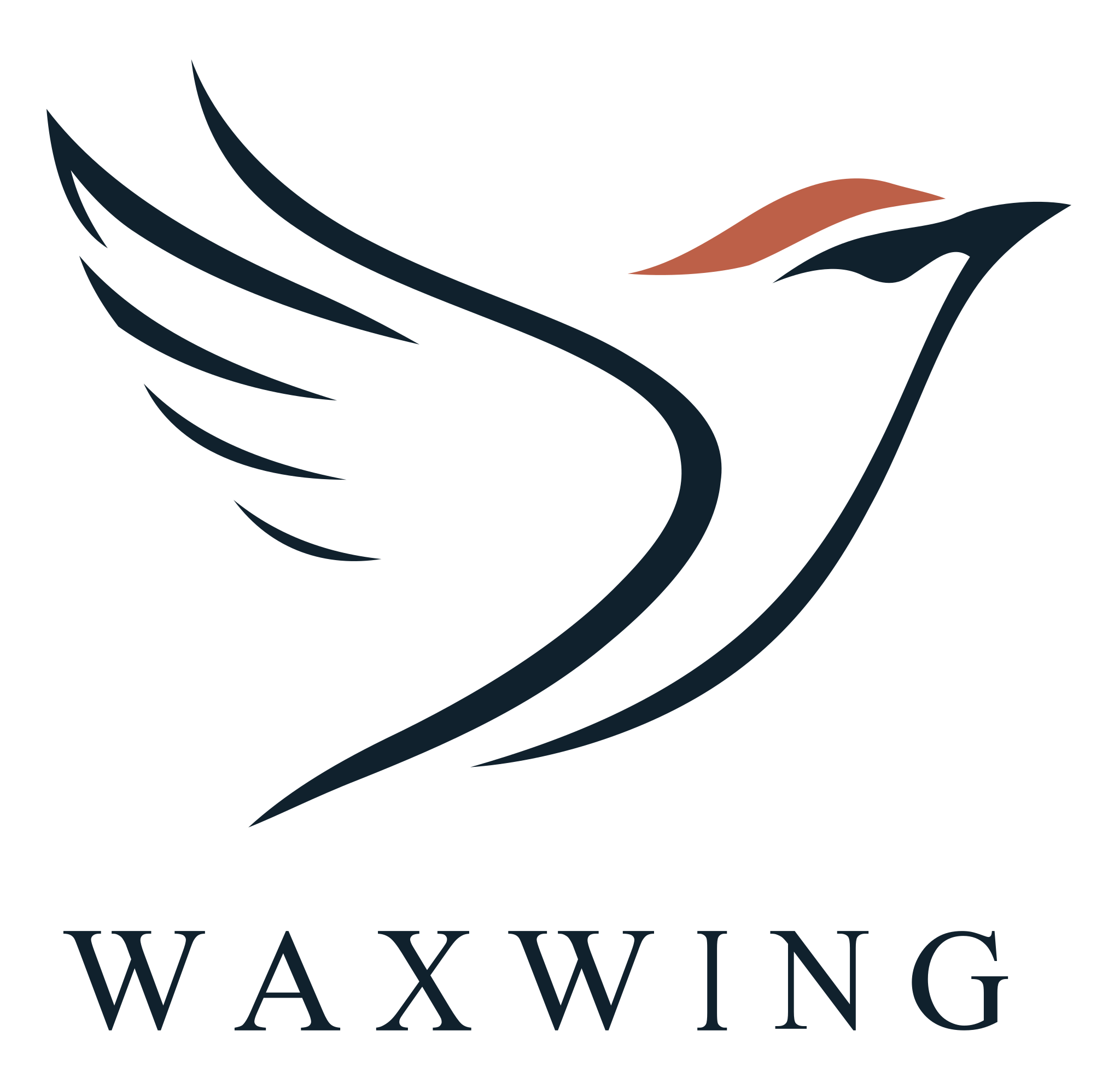 Waxwing bird logo